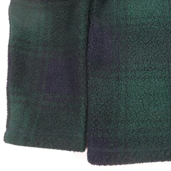 Vineyard Vines Pullover Mens Medium Blackwatch Plaid Sherpa Fleece Half Zip - Picture 14 of 16